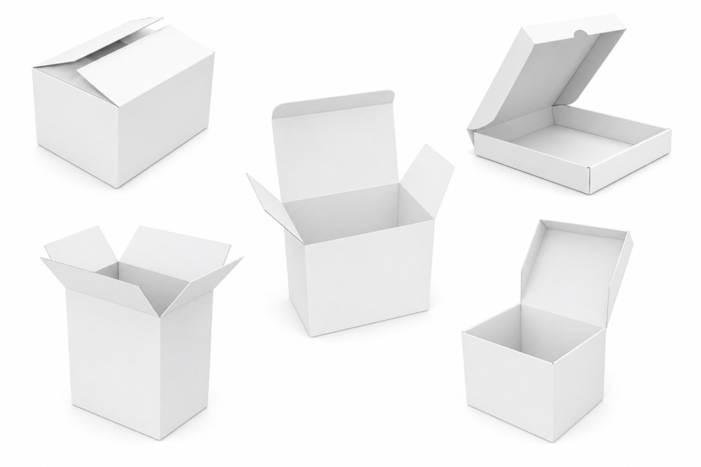 White Corrugated Box